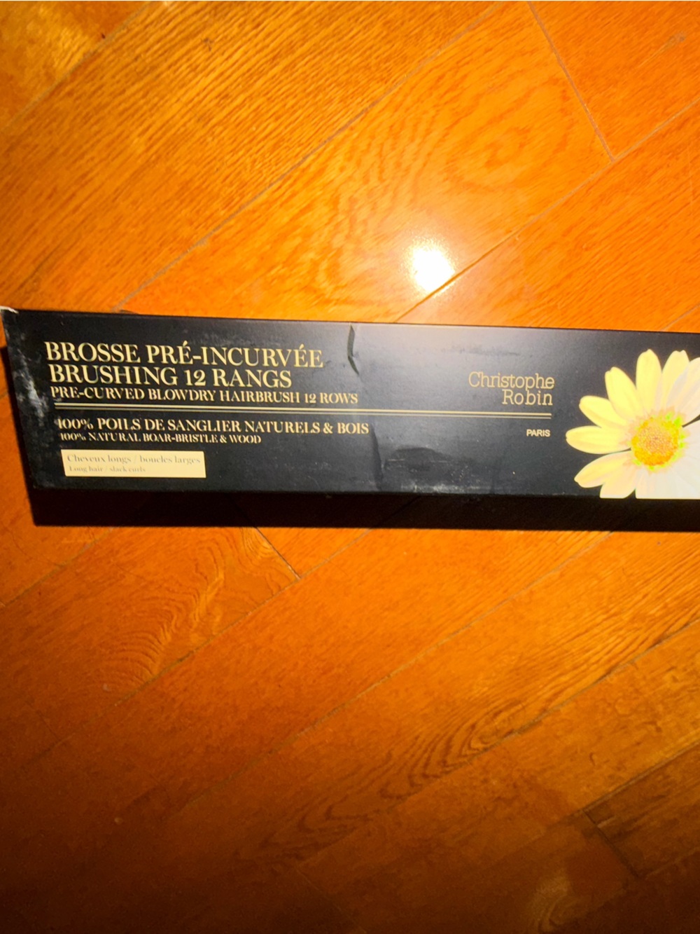 Christophe Robin Black Faux Floral Stem with Yellow Daisy Accent